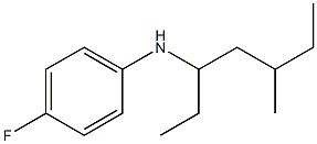 4-fluoro-N-(5-methylheptan-3-yl)aniline 结构式