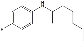 4-fluoro-N-(heptan-2-yl)aniline 结构式