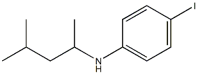 4-iodo-N-(4-methylpentan-2-yl)aniline 结构式