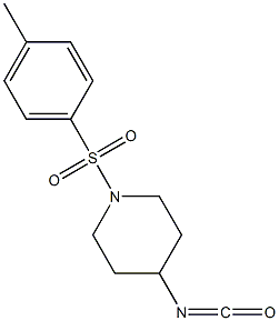 4-isocyanato-1-[(4-methylphenyl)sulfonyl]piperidine 结构式