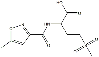 4-methanesulfonyl-2-[(5-methyl-1,2-oxazol-3-yl)formamido]butanoic acid 结构式