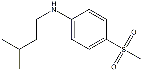 4-methanesulfonyl-N-(3-methylbutyl)aniline 结构式