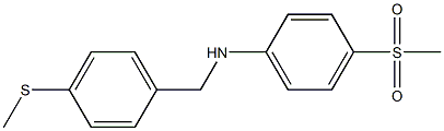 4-methanesulfonyl-N-{[4-(methylsulfanyl)phenyl]methyl}aniline 结构式