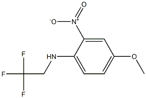 4-methoxy-2-nitro-N-(2,2,2-trifluoroethyl)aniline 结构式