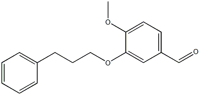 4-methoxy-3-(3-phenylpropoxy)benzaldehyde 结构式