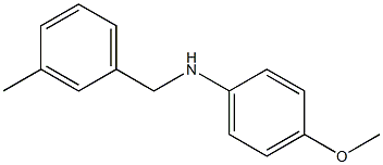 4-methoxy-N-[(3-methylphenyl)methyl]aniline 结构式