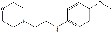 4-methoxy-N-[2-(morpholin-4-yl)ethyl]aniline 结构式