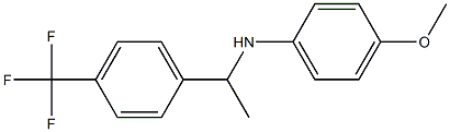 4-methoxy-N-{1-[4-(trifluoromethyl)phenyl]ethyl}aniline 结构式