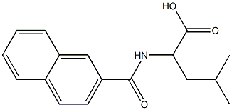 4-methyl-2-(2-naphthoylamino)pentanoic acid 结构式