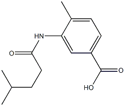 4-methyl-3-(4-methylpentanamido)benzoic acid 结构式