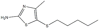 4-methyl-5-(pentylsulfanyl)-1,3-thiazol-2-amine 结构式