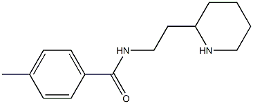 4-methyl-N-(2-piperidin-2-ylethyl)benzamide 结构式