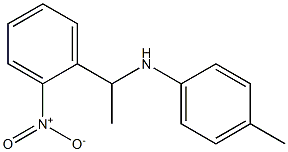 4-methyl-N-[1-(2-nitrophenyl)ethyl]aniline 结构式