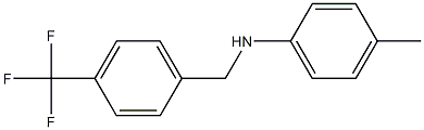4-methyl-N-{[4-(trifluoromethyl)phenyl]methyl}aniline 结构式