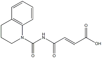4-oxo-4-(1,2,3,4-tetrahydroquinolin-1-ylcarbonylamino)but-2-enoic acid 结构式