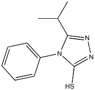 4-phenyl-5-(propan-2-yl)-4H-1,2,4-triazole-3-thiol 结构式