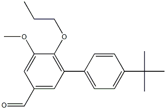 4'-tert-butyl-5-methoxy-6-propoxy-1,1'-biphenyl-3-carbaldehyde 结构式