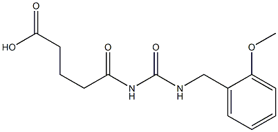5-({[(2-methoxyphenyl)methyl]carbamoyl}amino)-5-oxopentanoic acid 结构式