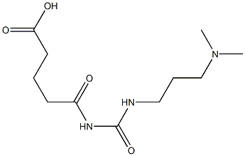 5-({[3-(dimethylamino)propyl]carbamoyl}amino)-5-oxopentanoic acid 结构式