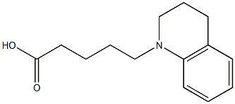 5-(1,2,3,4-tetrahydroquinolin-1-yl)pentanoic acid 结构式