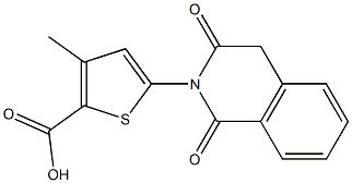 5-(1,3-dioxo-1,2,3,4-tetrahydroisoquinolin-2-yl)-3-methylthiophene-2-carboxylic acid 结构式