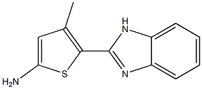 5-(1H-1,3-benzodiazol-2-yl)-4-methylthiophen-2-amine 结构式