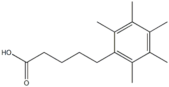 5-(2,3,4,5,6-pentamethylphenyl)pentanoic acid 结构式