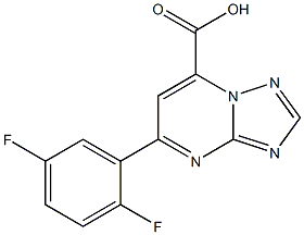 5-(2,5-difluorophenyl)-[1,2,4]triazolo[1,5-a]pyrimidine-7-carboxylic acid 结构式