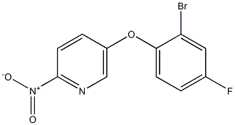 5-(2-bromo-4-fluorophenoxy)-2-nitropyridine 结构式