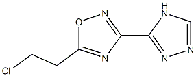 5-(2-chloroethyl)-3-(4H-1,2,4-triazol-3-yl)-1,2,4-oxadiazole 结构式