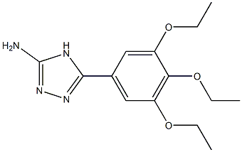 5-(3,4,5-triethoxyphenyl)-4H-1,2,4-triazol-3-amine 结构式