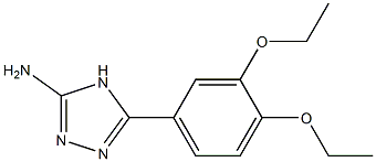 5-(3,4-diethoxyphenyl)-4H-1,2,4-triazol-3-amine 结构式