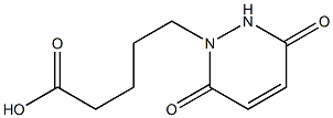 5-(3,6-dioxo-1,2,3,6-tetrahydropyridazin-1-yl)pentanoic acid 结构式