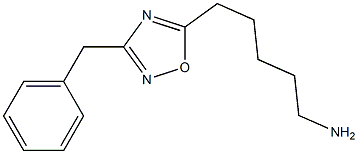 5-(3-benzyl-1,2,4-oxadiazol-5-yl)pentan-1-amine 结构式