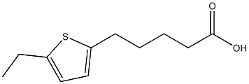 5-(5-ethylthiophen-2-yl)pentanoic acid 结构式