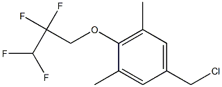 5-(chloromethyl)-1,3-dimethyl-2-(2,2,3,3-tetrafluoropropoxy)benzene 结构式