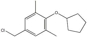 5-(chloromethyl)-2-(cyclopentyloxy)-1,3-dimethylbenzene 结构式