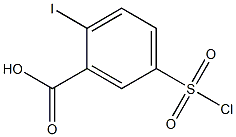 5-(chlorosulfonyl)-2-iodobenzoic acid 结构式