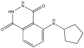 5-(cyclopentylamino)-1,2,3,4-tetrahydrophthalazine-1,4-dione 结构式