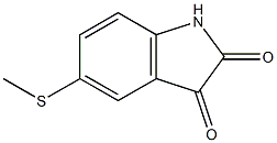5-(methylthio)-1H-indole-2,3-dione 结构式