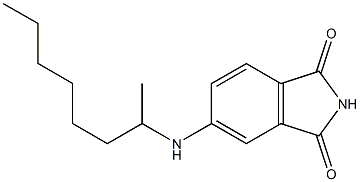 5-(octan-2-ylamino)-2,3-dihydro-1H-isoindole-1,3-dione 结构式