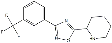 5-(piperidin-2-yl)-3-[3-(trifluoromethyl)phenyl]-1,2,4-oxadiazole 结构式