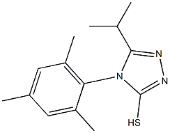 5-(propan-2-yl)-4-(2,4,6-trimethylphenyl)-4H-1,2,4-triazole-3-thiol 结构式
