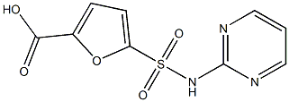 5-(pyrimidin-2-ylsulfamoyl)furan-2-carboxylic acid 结构式