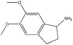 5,6-dimethoxy-2,3-dihydro-1H-inden-1-amine 结构式