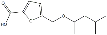 5-[(1,3-dimethylbutoxy)methyl]-2-furoic acid 结构式