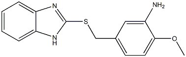 5-[(1H-1,3-benzodiazol-2-ylsulfanyl)methyl]-2-methoxyaniline 结构式