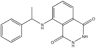 5-[(1-phenylethyl)amino]-1,2,3,4-tetrahydrophthalazine-1,4-dione 结构式