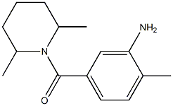 5-[(2,6-dimethylpiperidin-1-yl)carbonyl]-2-methylaniline 结构式