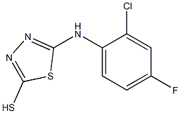 5-[(2-chloro-4-fluorophenyl)amino]-1,3,4-thiadiazole-2-thiol 结构式